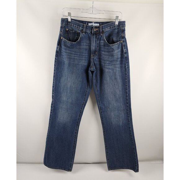 Urban Pipeline Jeans Mens 30x32 Blue Relaxed Bootcut Denim - Picture 1 of 10